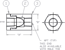 In-line strainer fitting